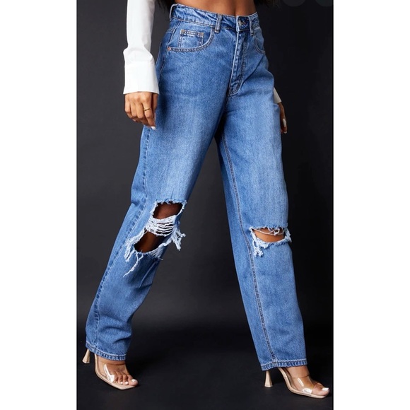PrettyLittleThing Pants - PLT Boyfriend Jeans